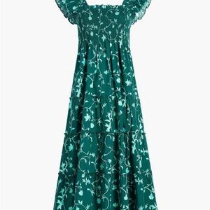 Hill House Emerald Floral Ellie Nap Dress